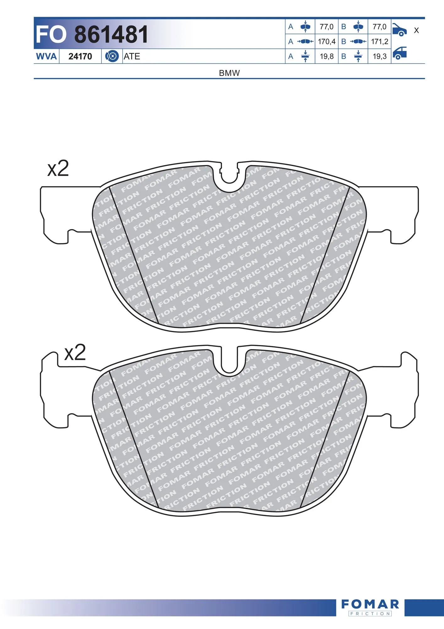 Brake Pad Set, disc brake